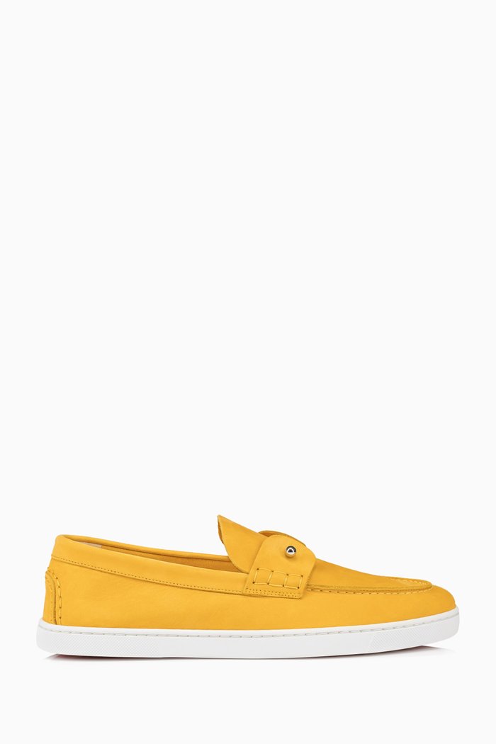 

Chambeliboat Boat Shoes in Nubuck, Yellow