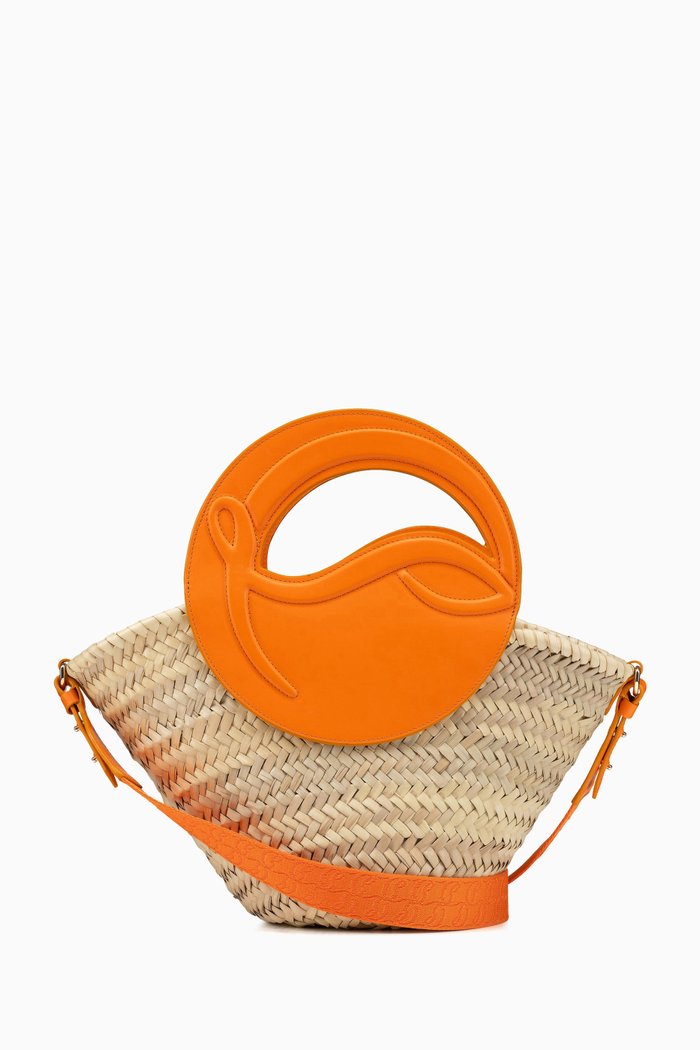 

Small Biloumoon Basket Bag in Raffia, Orange