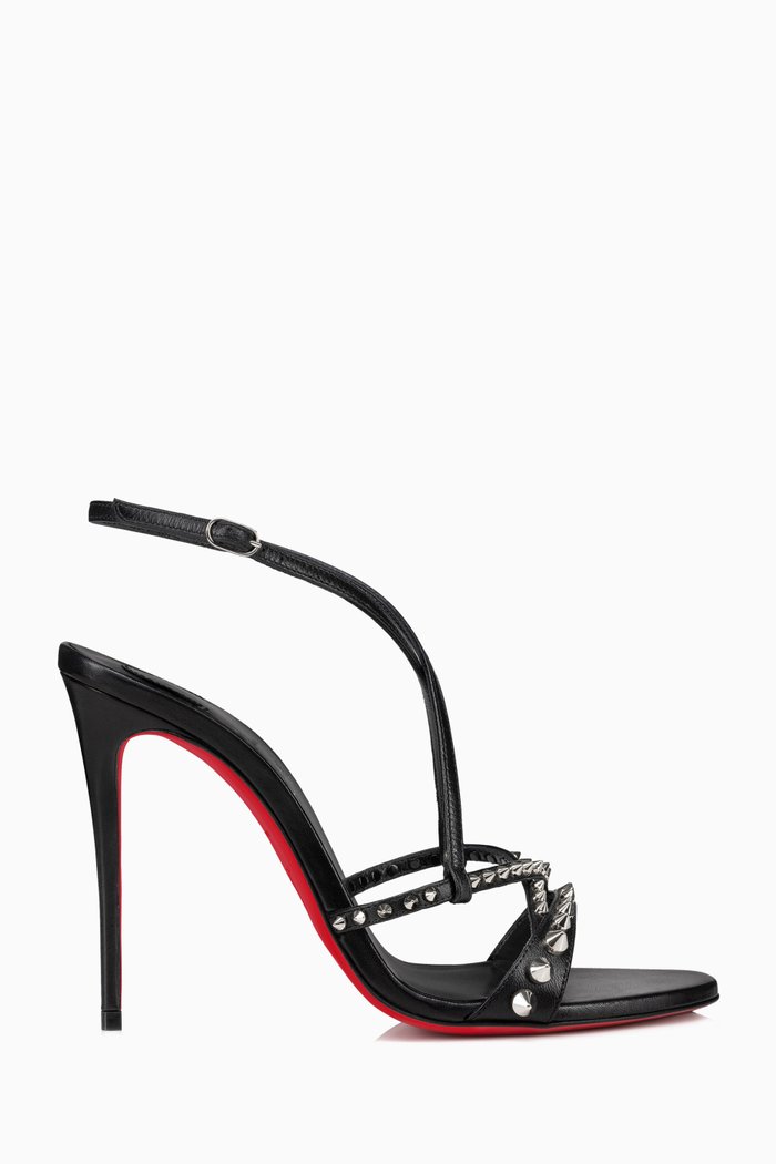 

Tatooshka Spikes 100 Sandals in Leather, Black