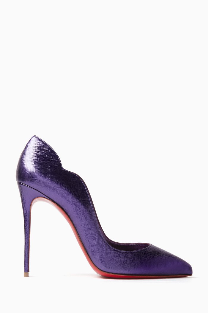 

Hot Chick 100 Pumps in Metallic Leather, Blue