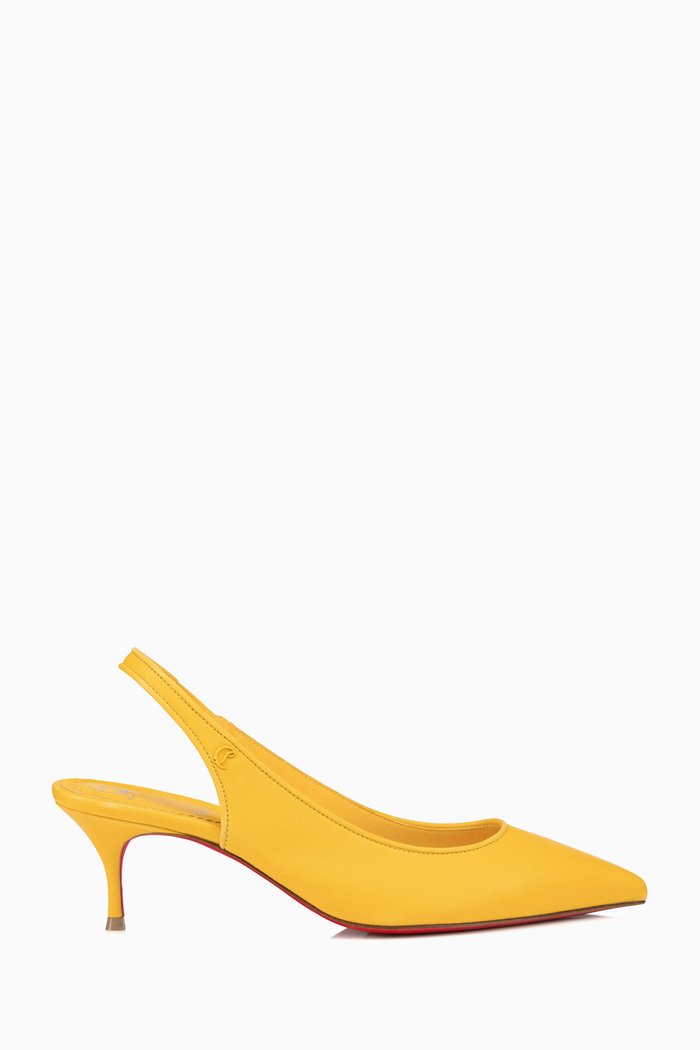 

Sporty Kate 55 Slingback Pumps in Leather, Yellow