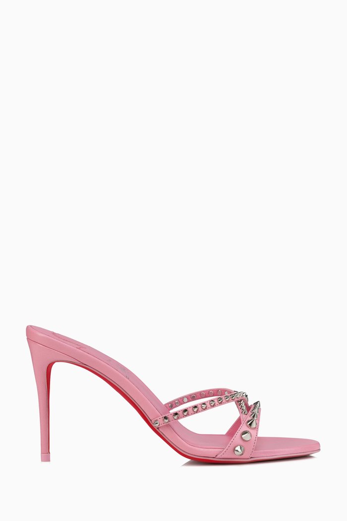 

Tatoosh Spikes 85 Mules in Leather, Pink