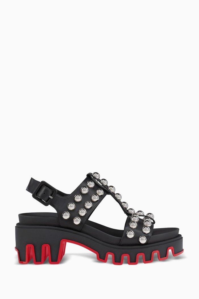 

Duniclou Sandals in Nappa Leather, Black