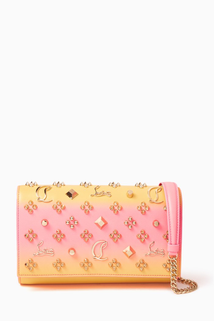 

Paloma Clutch in Ombre Mirror-effect Leather, Gold