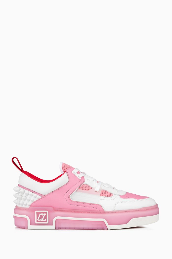 

Astroloubi Low-top Sneakers in Calf & Nappa Leather, White