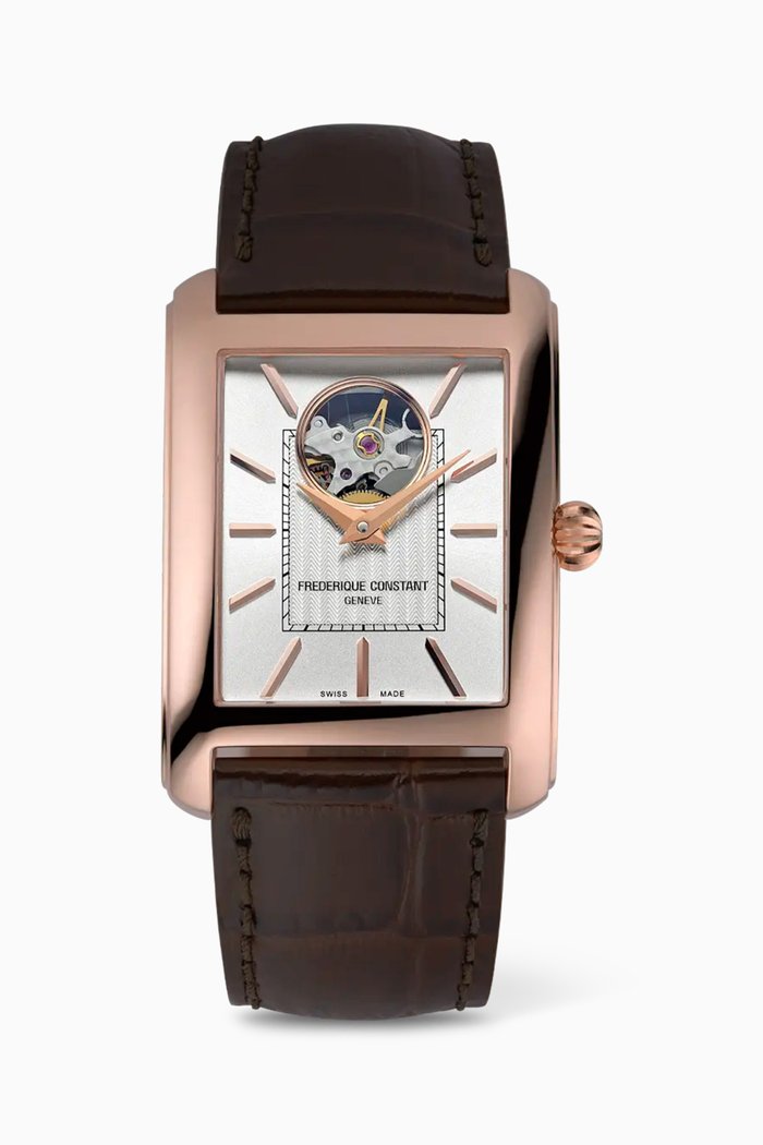 

Classics Carrée Heart Beat Automatic Watch, White