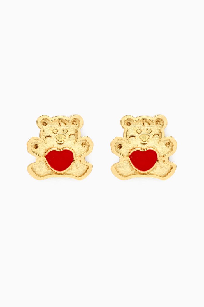 

Teddy Stud Earrings in 18kt Gold