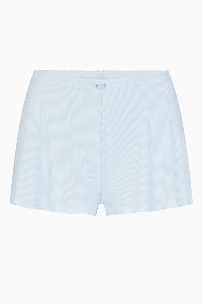 

Soft Lounge Lace Shorts in Rib-knit, Grey