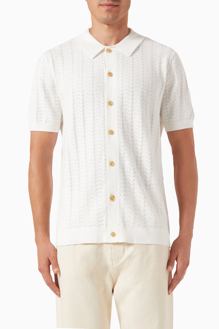 

Tellaro Shirt in Cotton Knit, Neutral