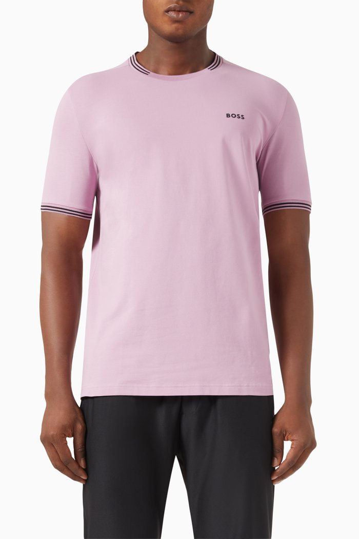 

Logo T-shirt in Cotton-stretch, Purple