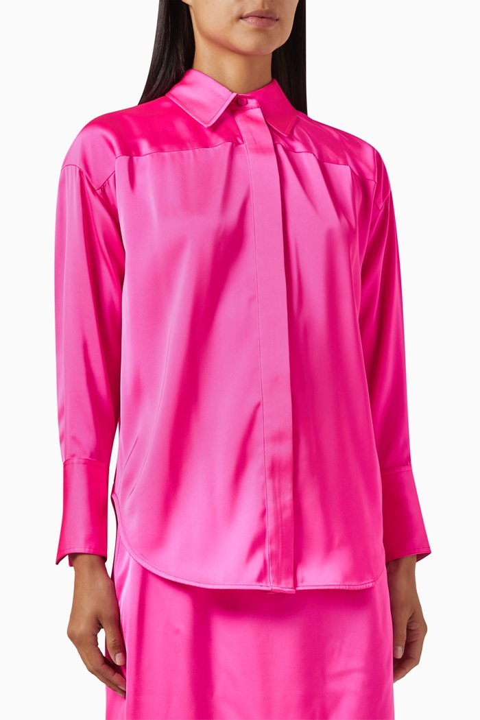 

Drop Shoulder Boxy Shirt, Pink