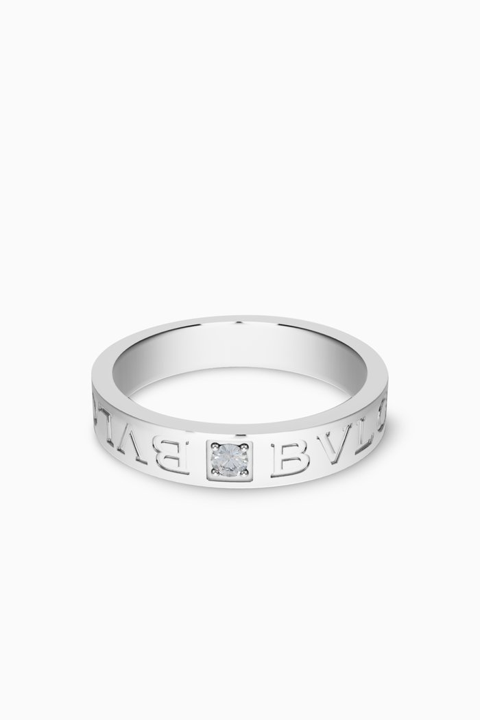 

B.zero1 Diamond Ring in 18kt White Gold, Silver