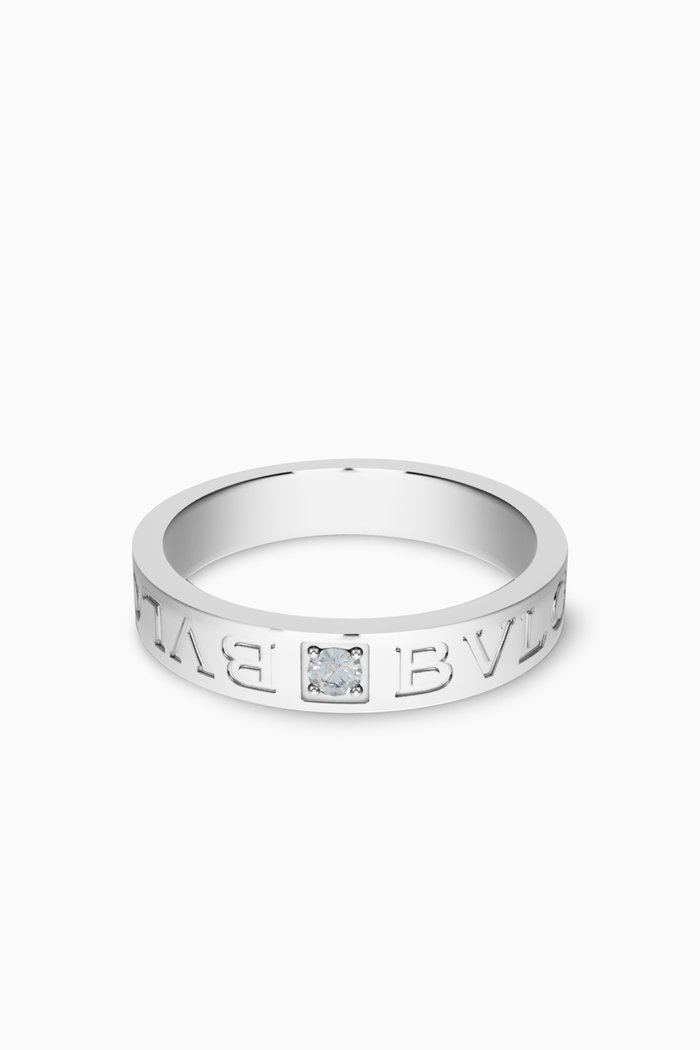 

B.zero1 Diamond Ring in 18kt White Gold, Silver