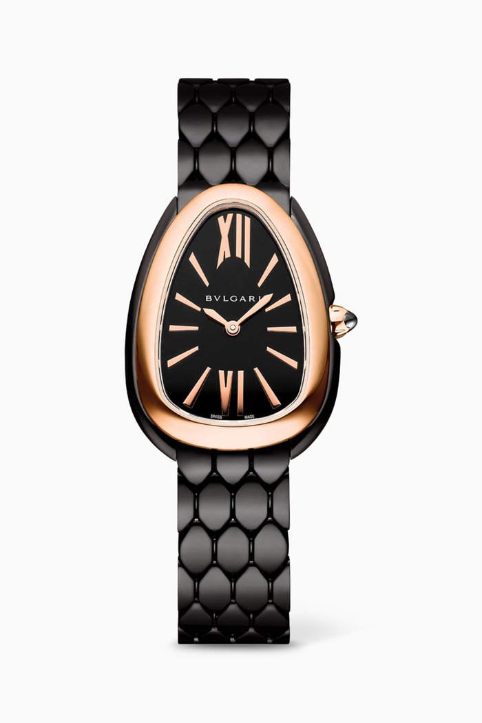 

Serpenti Seduttori Watch in Stainless Steel, 33mm, Metallic
