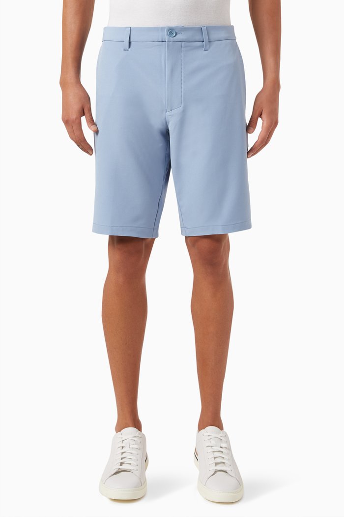 

Slim-fit Shorts in Stretch-fabric, Blue