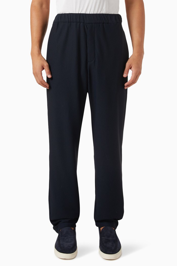 

Flat Front Pants in Stretch-fabric, Blue