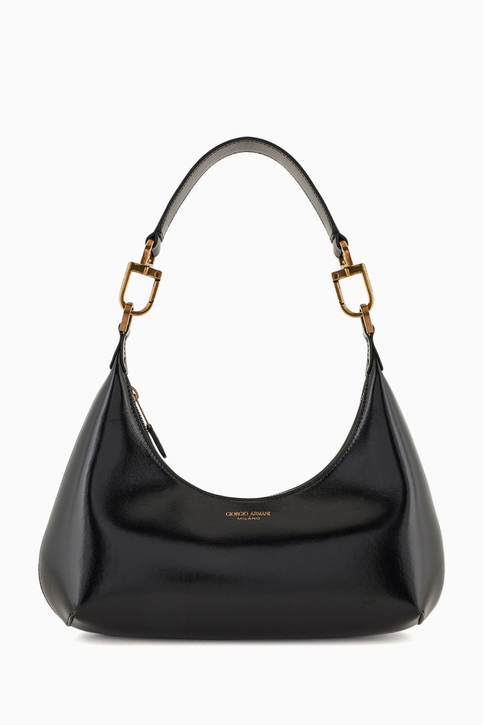 

Hobo Bag in Nappa Leather, Black