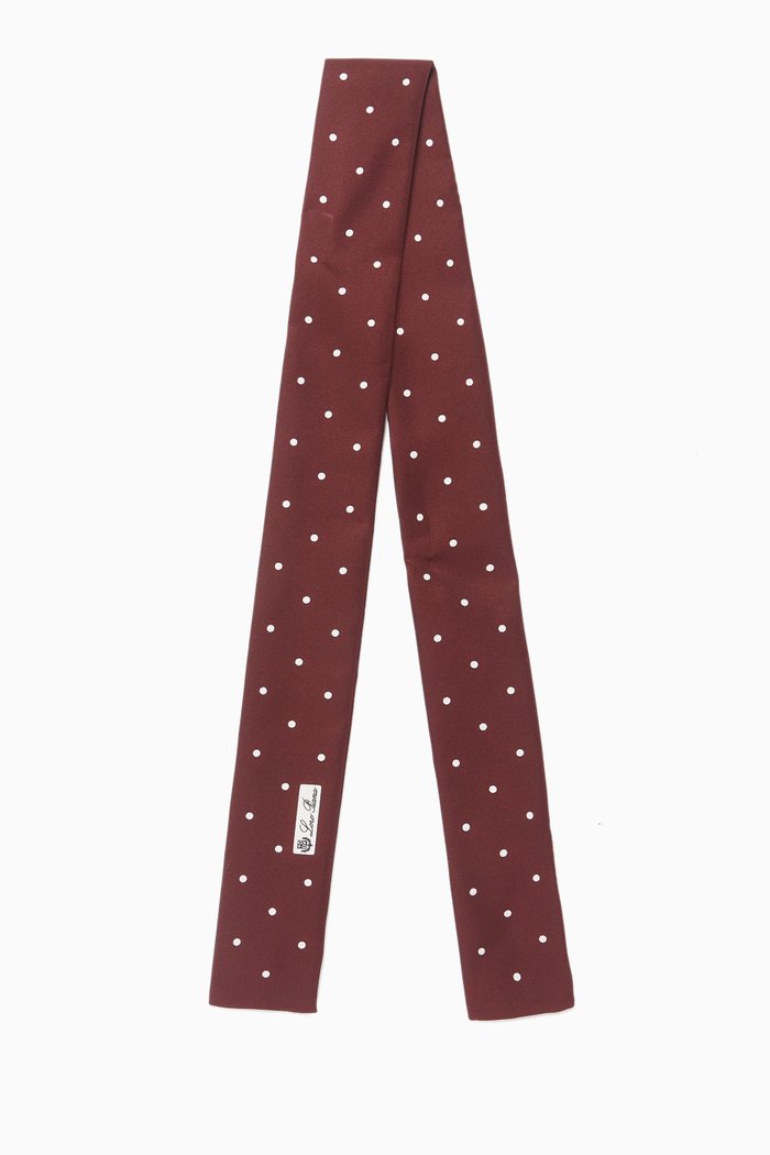

Pois Tie Band in Silk, Burgundy