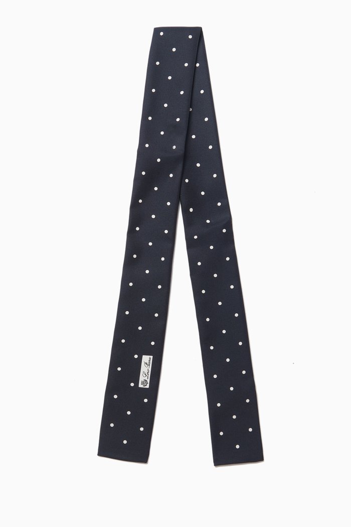 

Pois Tie Band in Silk, Blue