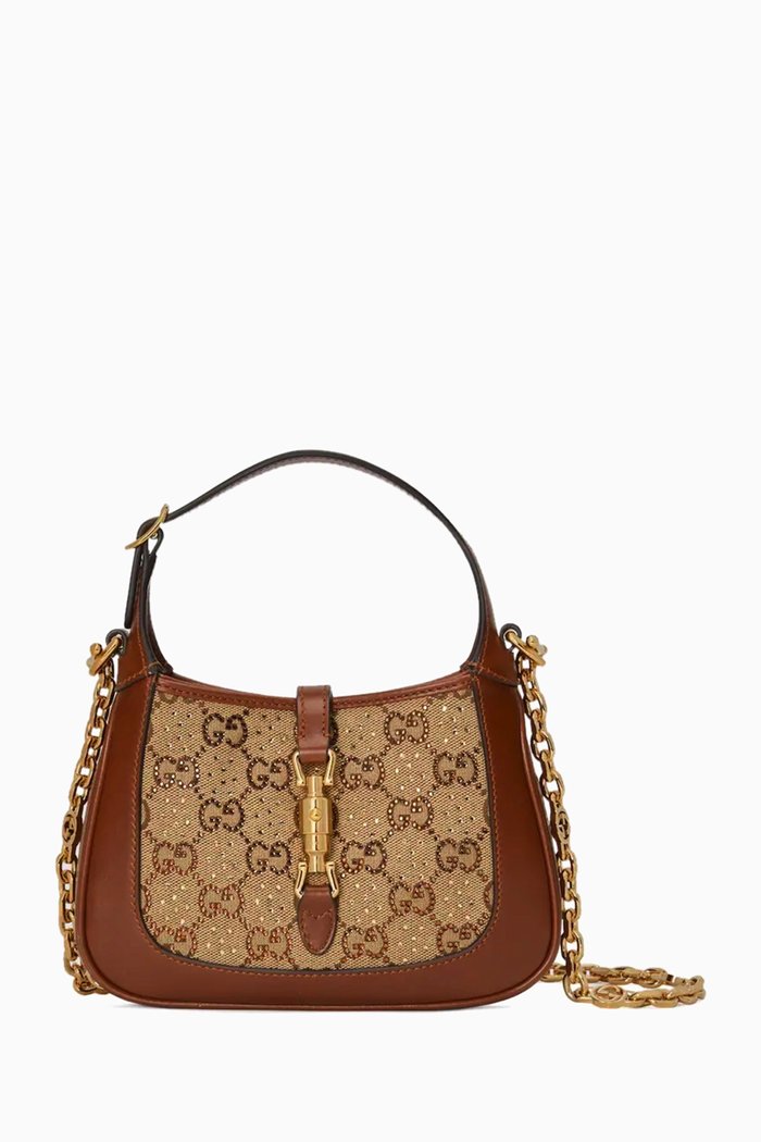 

Mini Jackie 1961 Shoulder Bag in GG Canvas, Neutral