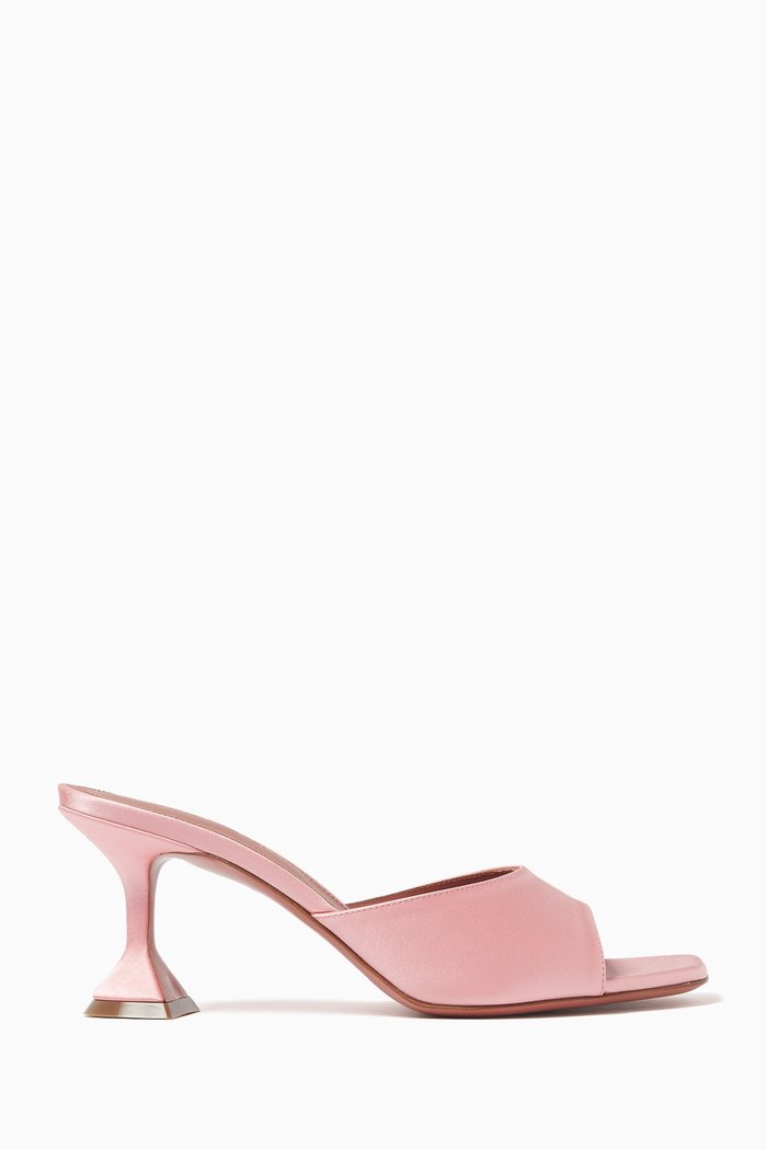 

Lupita 70 Mules in Satin, Pink