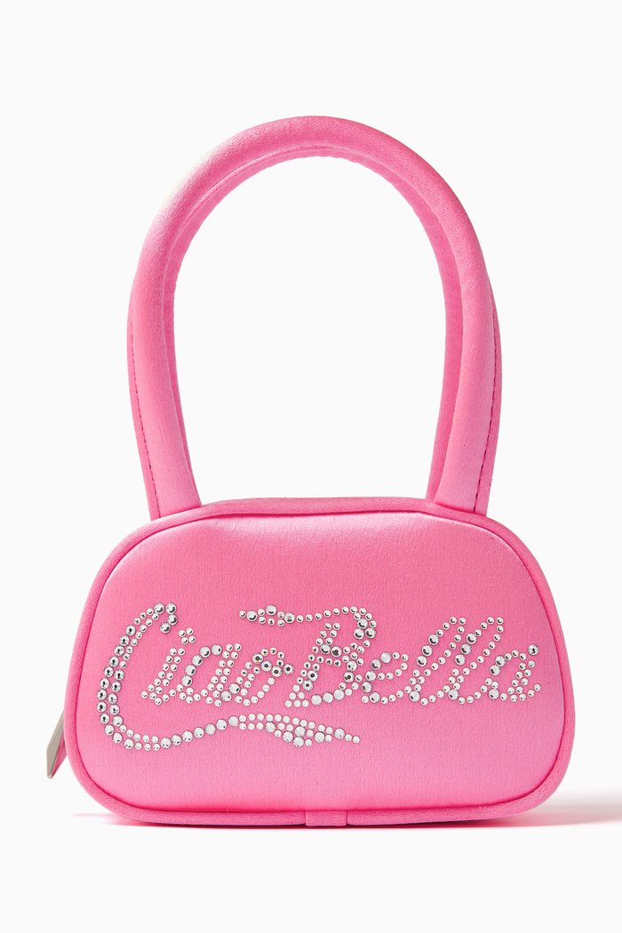 

Micro Ciao Bella Bag in Satin, Pink