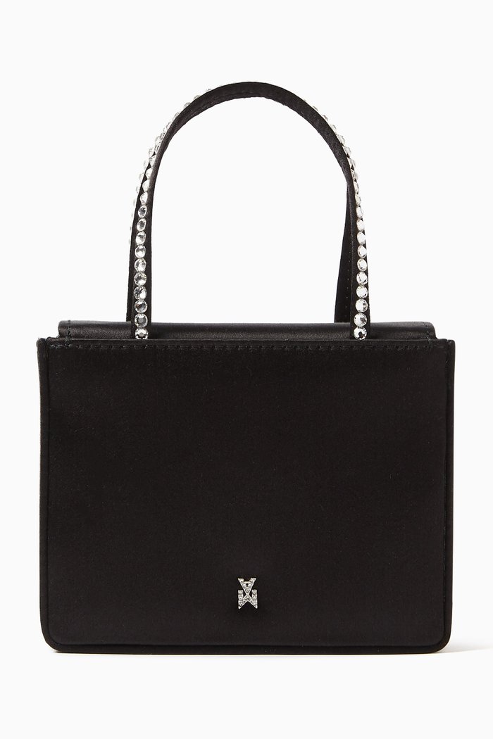 

Mini Gilda Bag in Satin, White