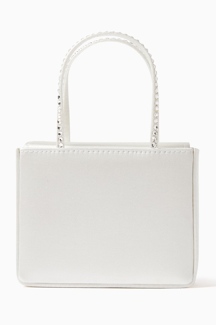 

Mini Gilda Bag in Satin, White