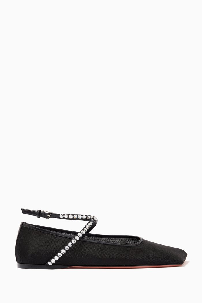 

Ane Flats in Mesh, Black