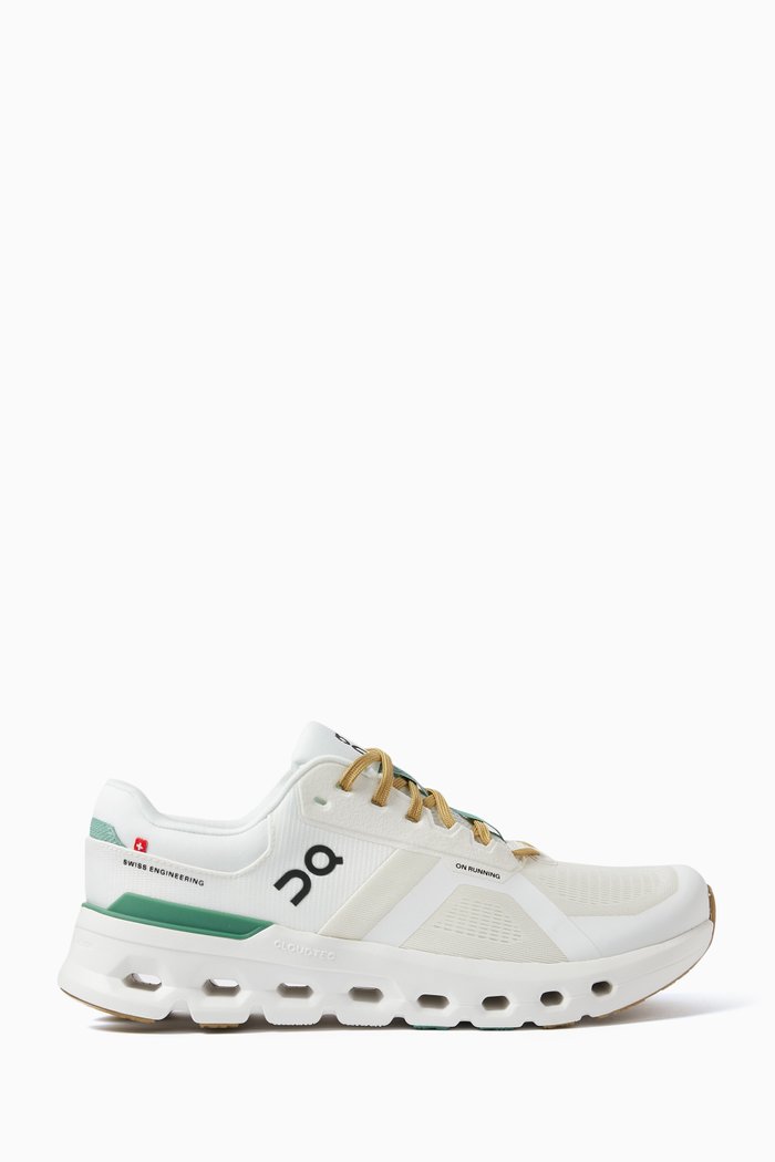 Cloudrunner 2 Wide Sneakers in Mesh, White