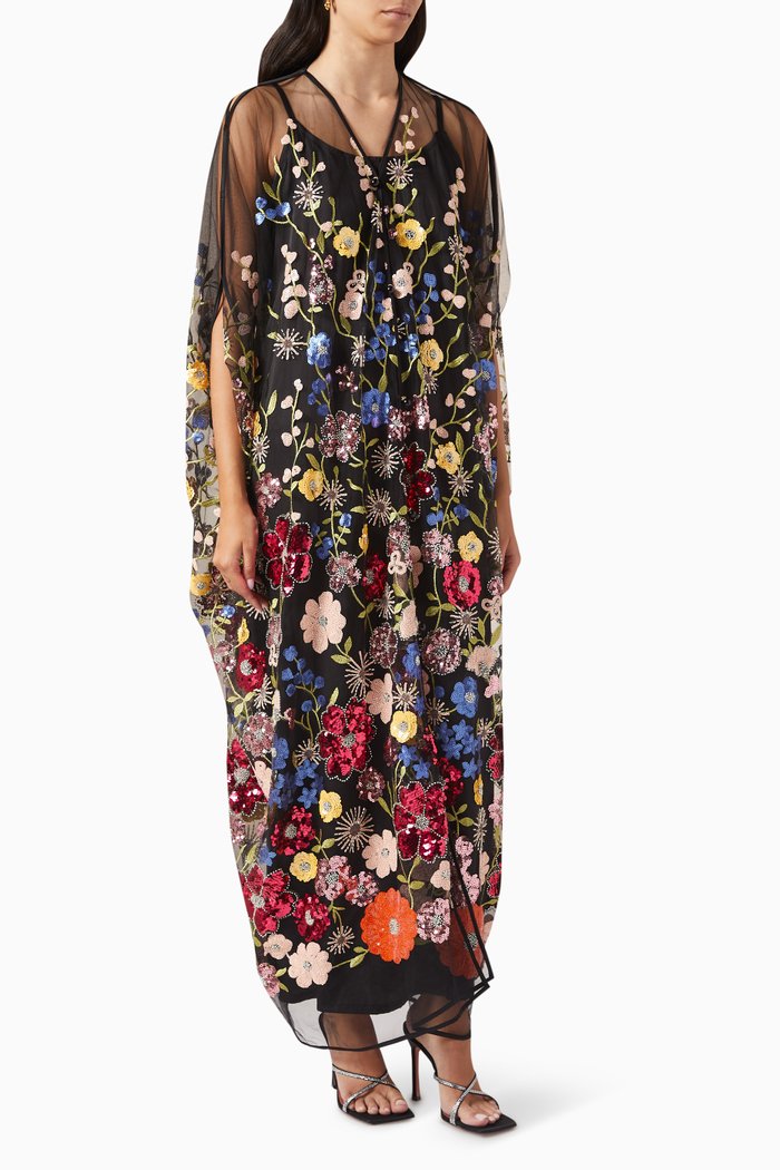 

Empress Two-piece Kaftan in Sequins, Black