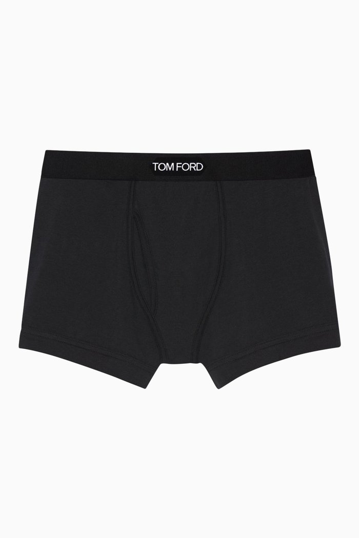 

Logo Boxer Briefs in Cotton, Black
