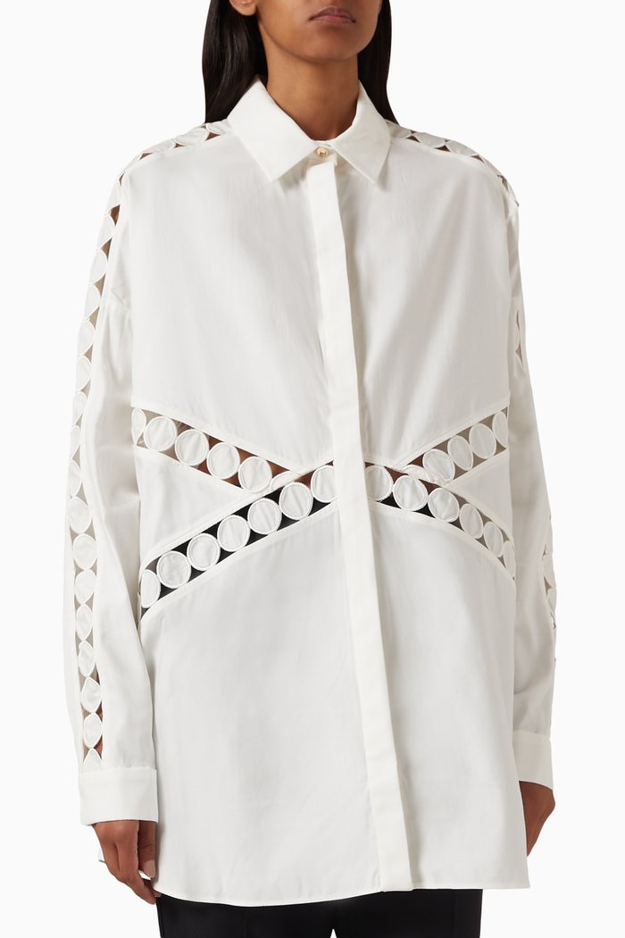 

Keeling Oversized Shirt in Cotton, White