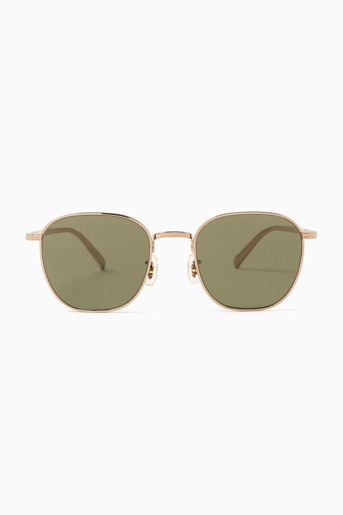 

Rynn Sunglasses in Titanium, Gold