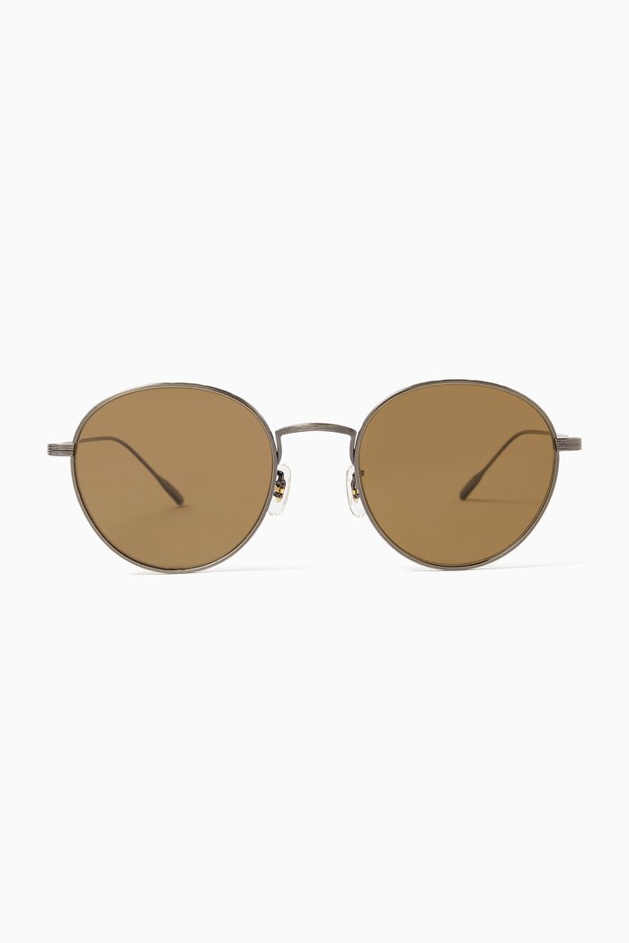 Altair Sunglasses in Titanium, Brown