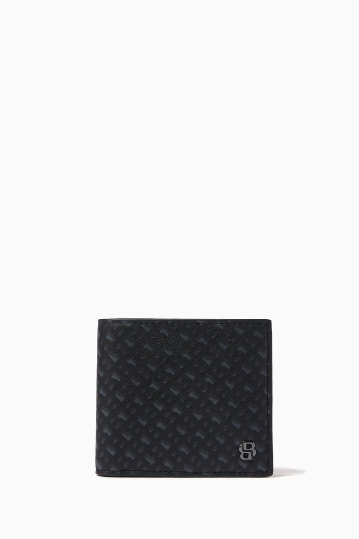 

Monogram Wallet in Leather, Black