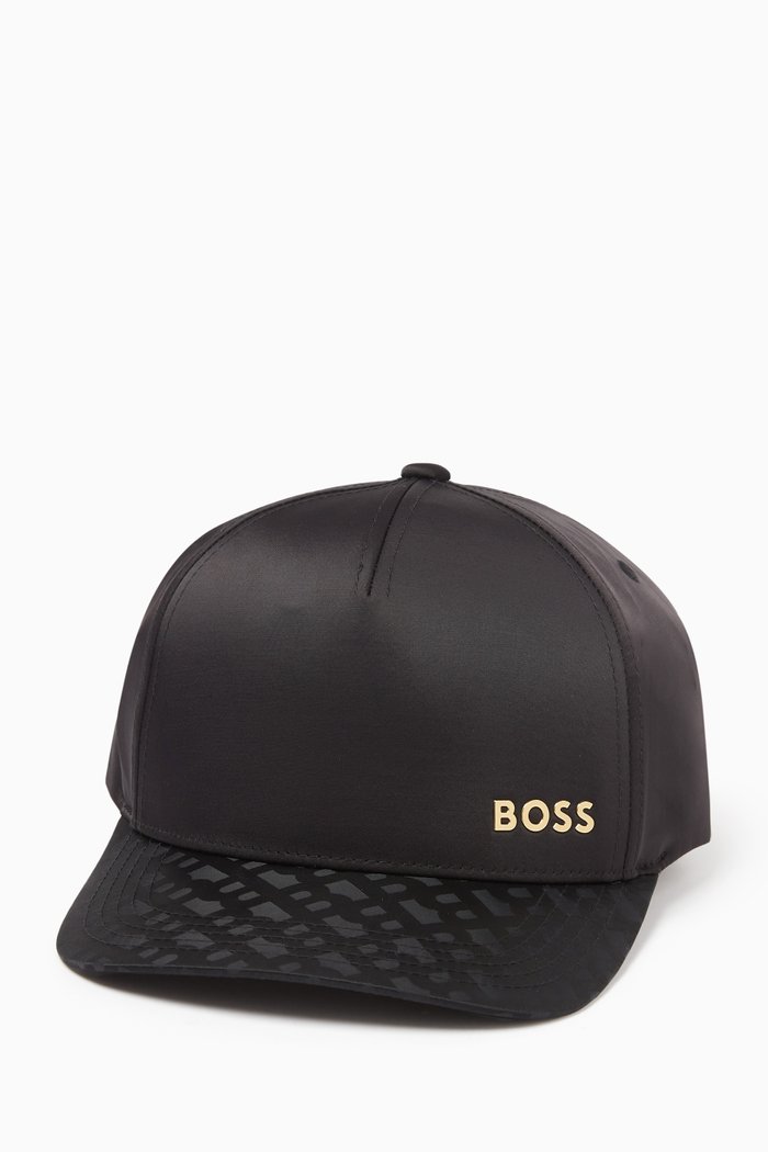 

Baseball Cap in Satin, Black