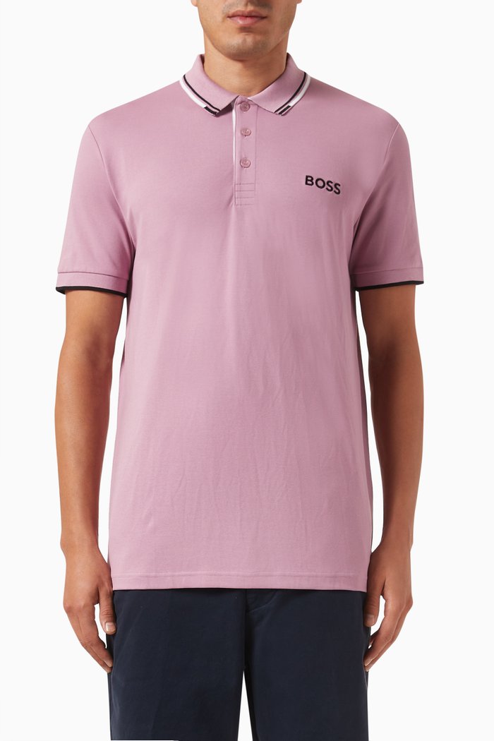 

Logo Polo Shirt in Cotton-blend, Purple
