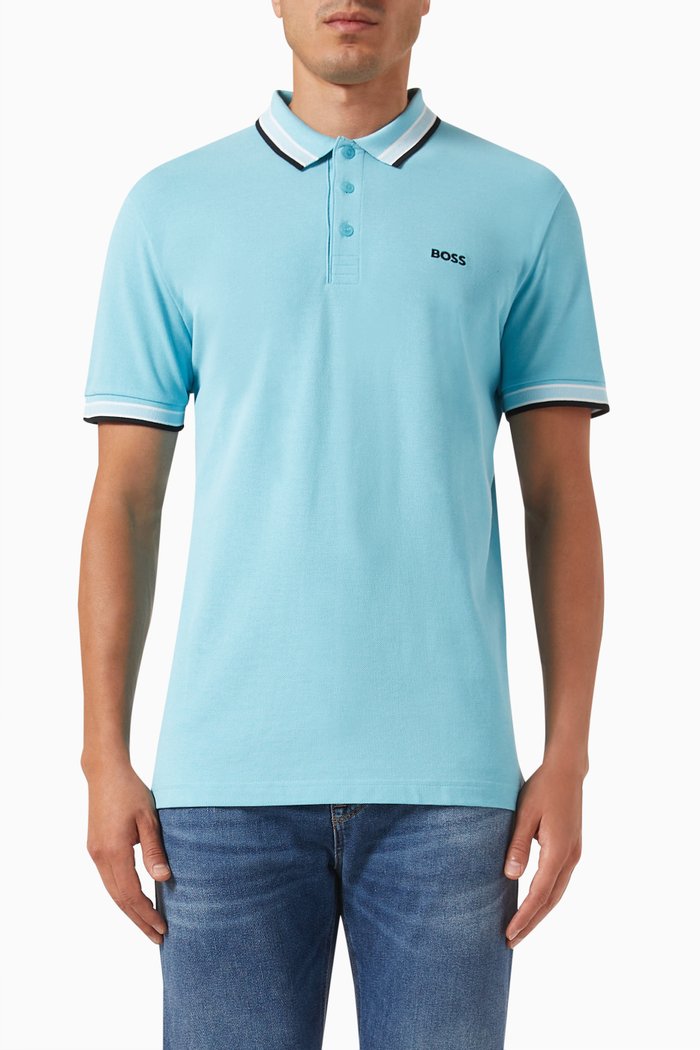 

Logo Polo Shirt in Cotton-piqué, Blue
