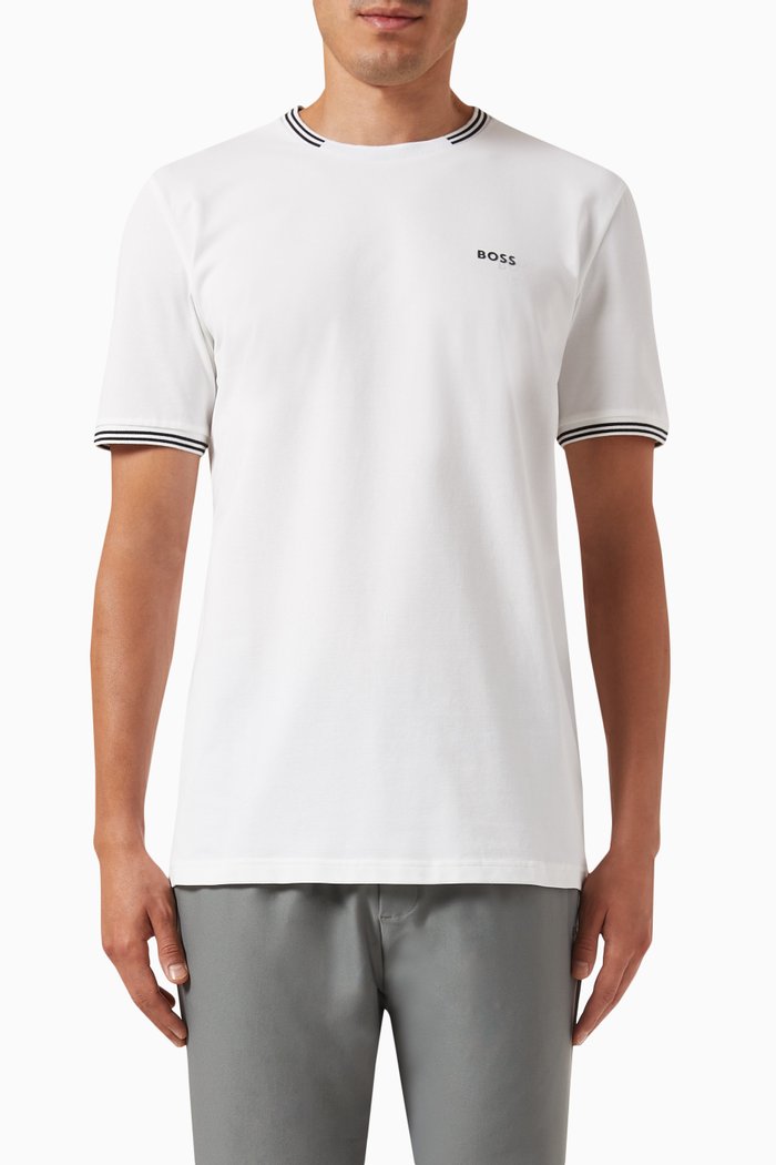 

Logo T-shirt in Cotton-piqué, Neutral