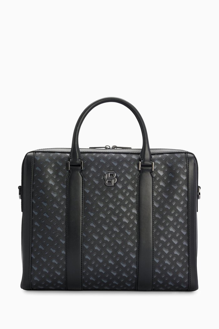 

Monogram Document Case in Leather, Grey
