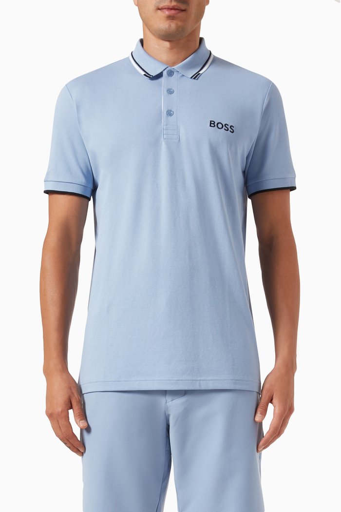 

Logo Polo Shirt in Cotton-blend, Blue