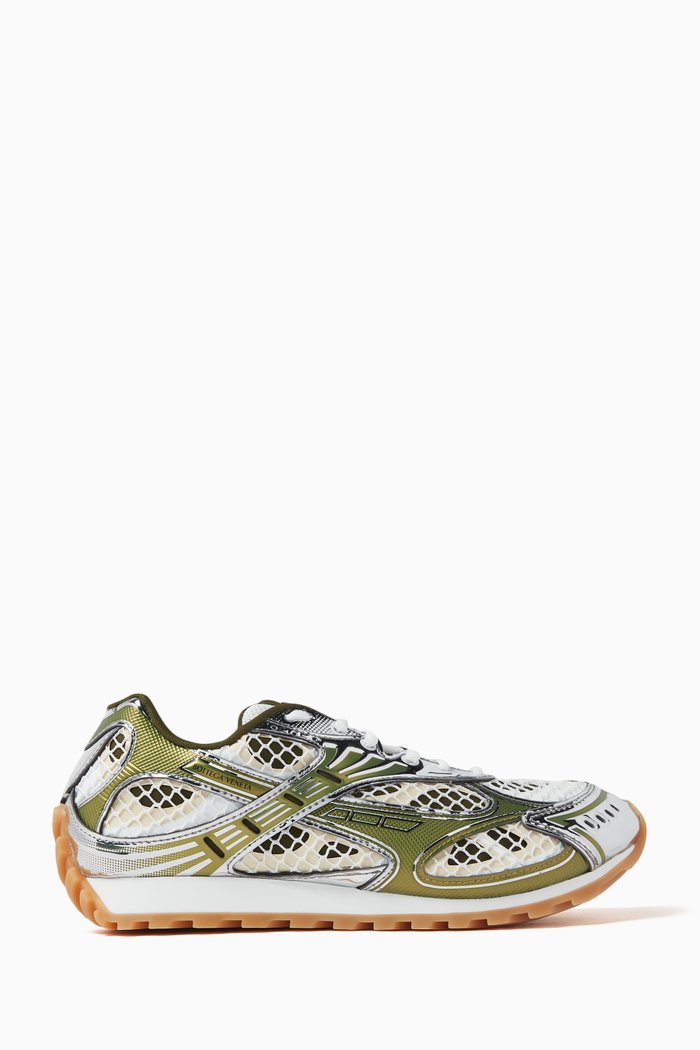 

Orbit Sneakers in Technical Fishnet, Brown