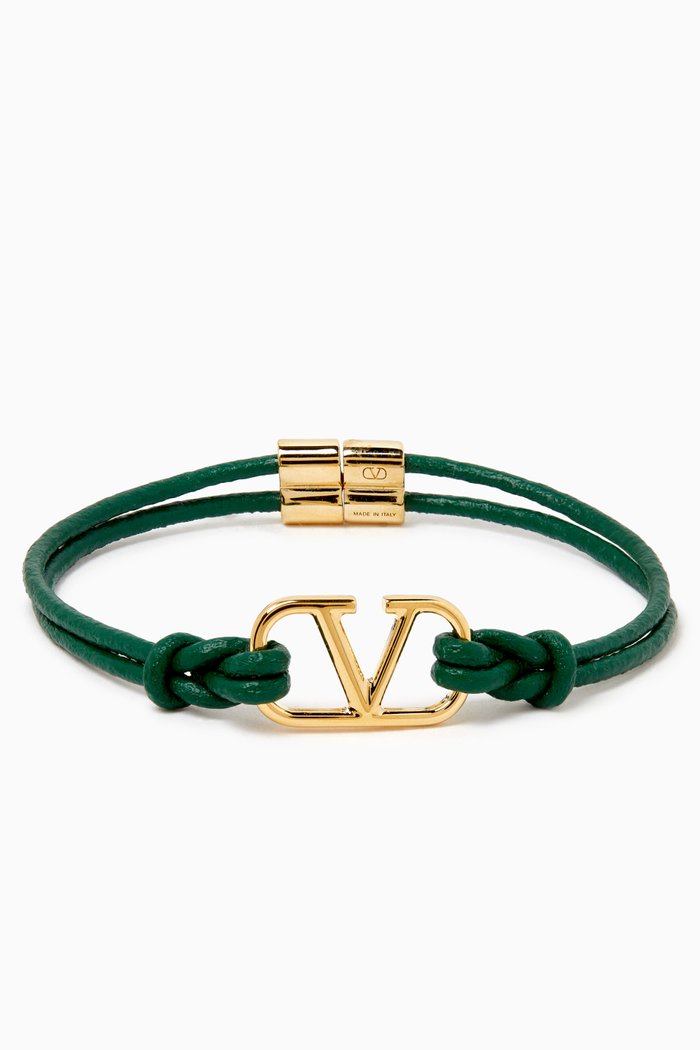 

Valentino Vlogo Signature Bracelet, Green