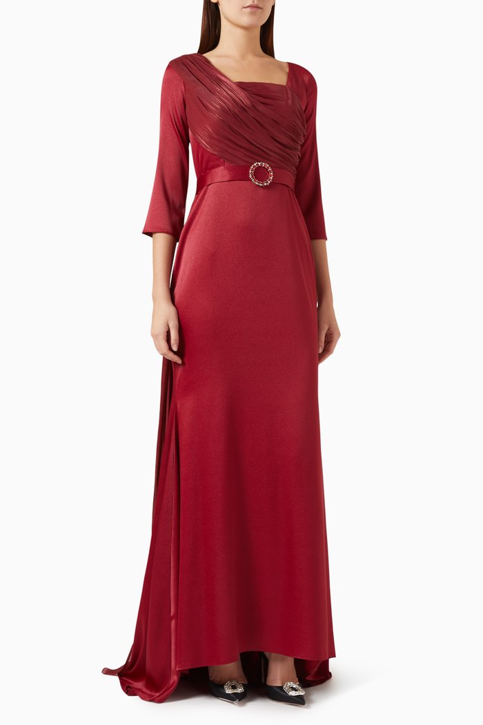 

Draped Maxi Dress, Pink