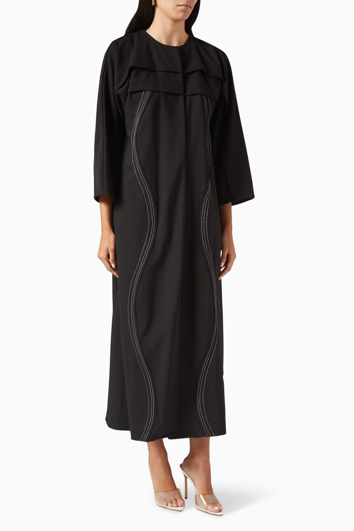 

Embroidered Abaya, Black