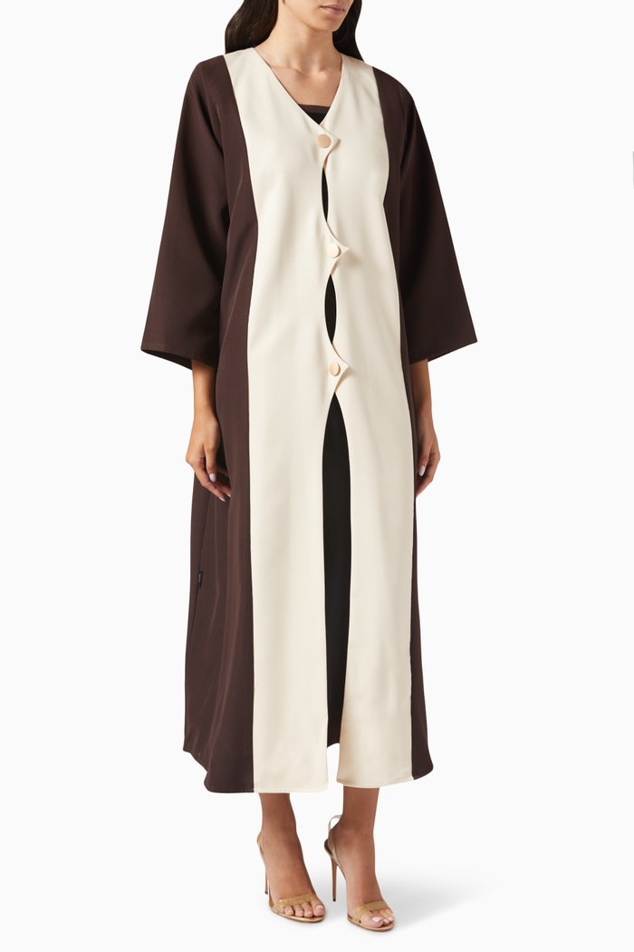 

Two-tone Abaya, Multicolour