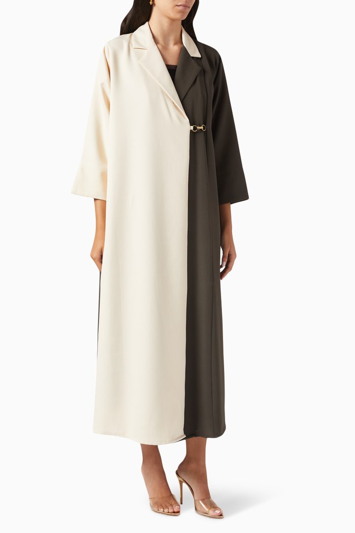 

Two-tone Abaya, Multicolour