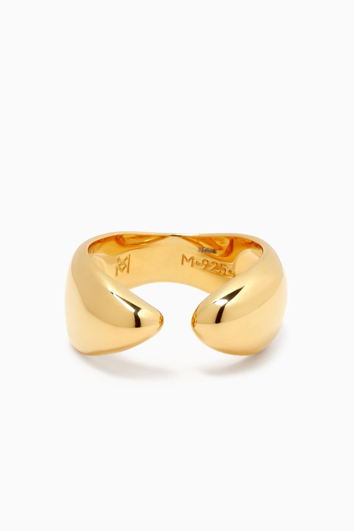 

Savi Sculptural Stacking Ring in 18kt Recycled Gold Plated Vermeil