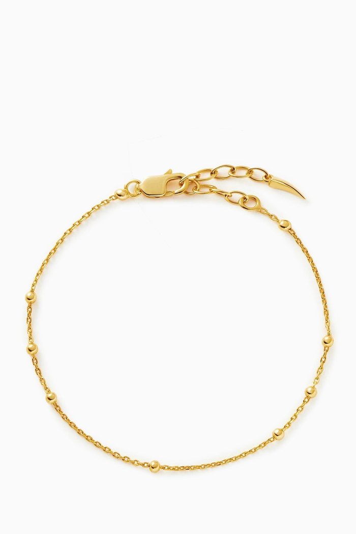 Orb Chain Bracelet in 18kt Gold Plated Vermeil